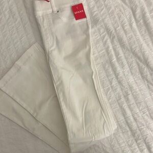 SPANX white flare jeans small brand new with tags